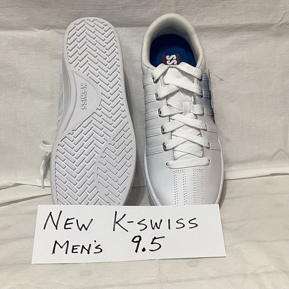 K-Swiss White Court Pro Sneakers - Picture 6 of 8